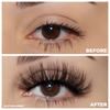 finesse 3d mink lashes false eyelashes afterglow lotus lashes before and after