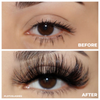 afterglow 25mm go off mink lashes false eyelashes before after