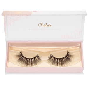 no. 68 3D mink lashes luxury lashes lotus lashes ultra fluffy in packaging