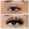 afterglow lowkey 3d mink lashes false eyelashes lotus lashes before after
