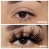 bombshell spellbound 25mm faux mink lashes false eyelashes lotus lashes before and after