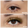 lucent colored mink lashes afterglow yellow mink lashes false eyelashes lotus lashes before after