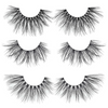 the vegas set 25 mm faux mink lashes false eyelashes lotus lashes our of packaging