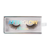 afterglow colored mink lashes glitch light brown lotus lashes in packaging