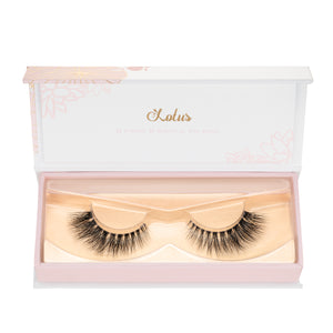No. 501 LITE in packaging lotus lashes 3d bandless mink lashes