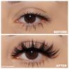 no. fx26 faux mink lashes false eyelashes before and after lotus lashes