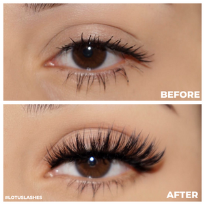 no. fx31 faux mink lashes false eyelashes lotus lashes before and after