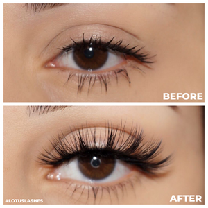 No. FX3 faux mink lashes vegan lotus lashes before and after