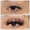 heartbreaker faux mink lashes 25 mm false eyelashes vegan before and after