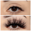 vixen 25 mm faux mink lashes false eyelashes lotus lashes before and after
