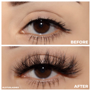 VVS Mink Lashes 3d mink lashes Diamond Series before and after false eyelashes Lotus Lashes