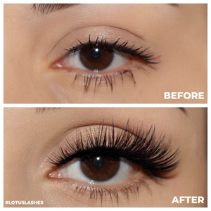 fx35 faux mink lashes false eyelashes lotus lashes before and after