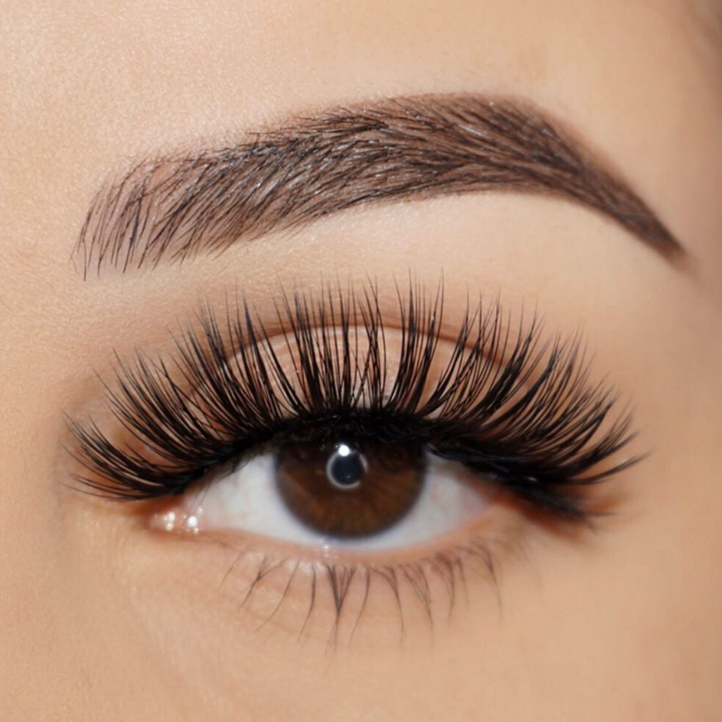 No. FX5 faux mink lashes vegan lotus lashes close up