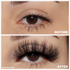 afterglow 25mm lavish mink lashes false eyelashes before after