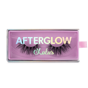 royalty 3d mink lashes false eyelashes afterglow lotus lashes in packaging