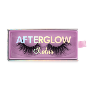 Shook 3d mink lashes false eyelashes afterglow lotus lashes in packaging