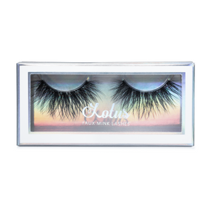 Siren faux mink lashes vegan lotus lashes in packaging