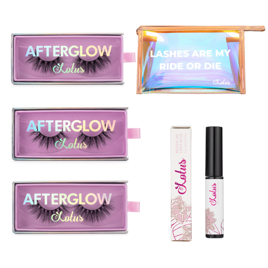 sweet spot bundle afterglow mink lashes false eyelashes lotus lashes