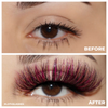 afterglow toxic 25mm colored mink lashes purple false eyelashes lotus lashes before after