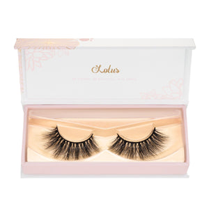 no. 308 3D mink lashes luxury lashes lotus lashes in packaging