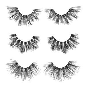the naughty set 25 mm faux mink lashes false eyelashes lotus lashes out of packaging