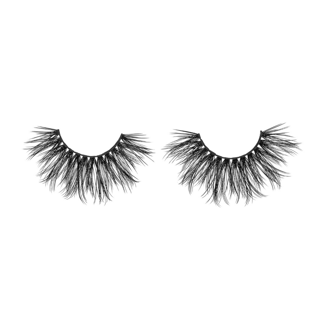 vixen 25 mm faux mink lashes false eyelashes lotus lashes out of packaging